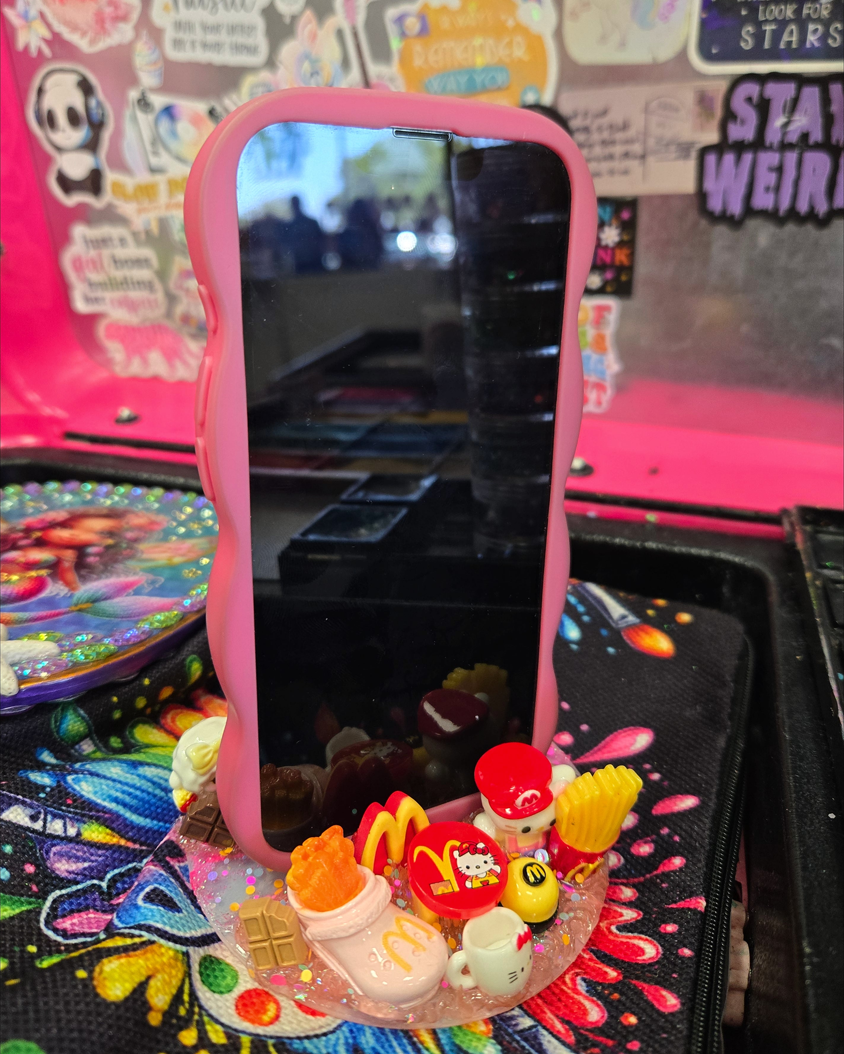 McDonalds Themed Phone Holder