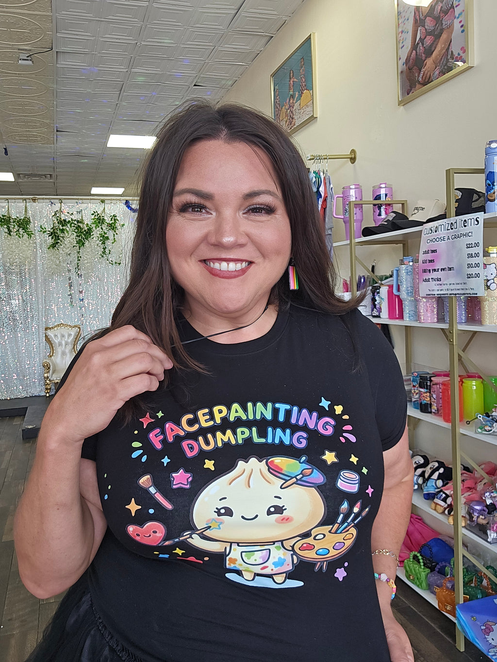 Facepainting Dumpling Shirt